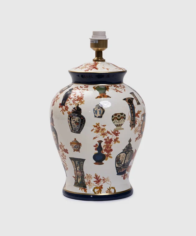 Біла порцелянова настільна лампа - Symbol Home